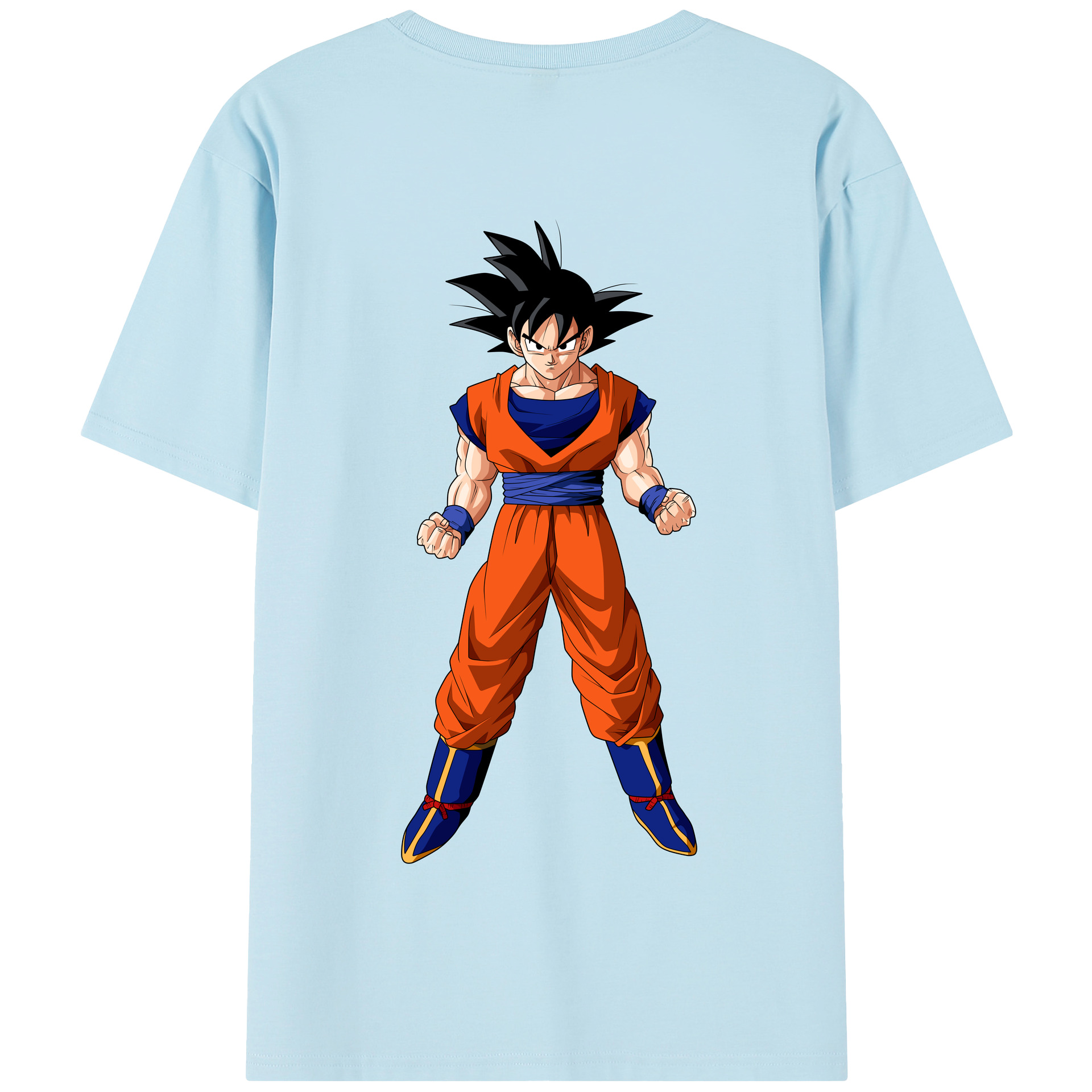 （画像用） ドラゴンボール 孫悟空（そん ごくう）Son Goku カカロット DRAGON BALL Kakarotto 綿100％半袖Tシャツ（背面プリント）